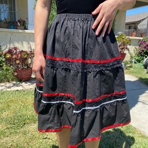 Mexican ruffle skirt